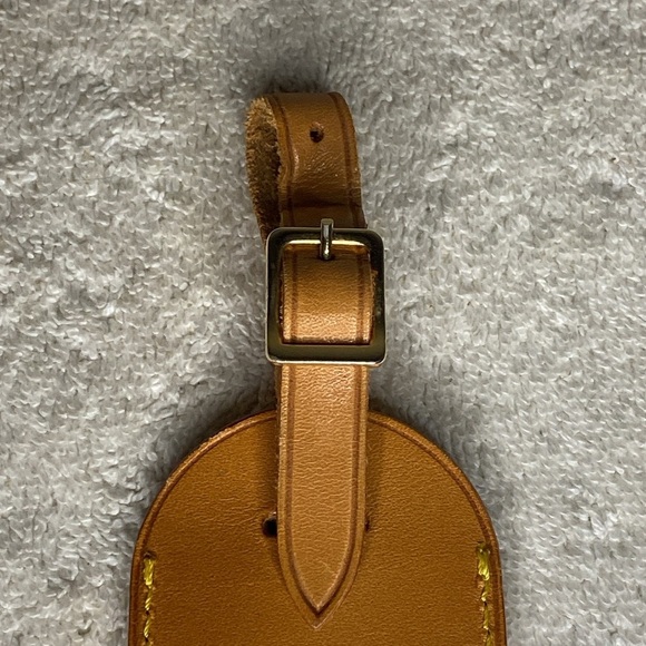 Vintage Louis Vuitton Luggage Tag in Vachetta Leather (06H) - Picture 6 of 6